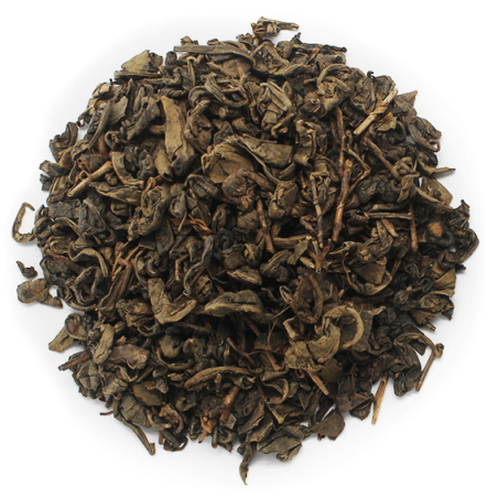 Trockener grüner Tee