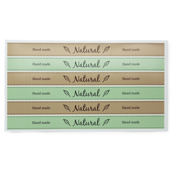 Aufkleber zum Dekorieren von Kerzen und Verpackungen