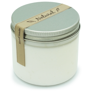 Nálepky s textom "Ručne vyrobené prírodné" na ozdobu.