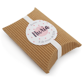 Prispôsobiteľné nálepky s bodkami pre darčeky.