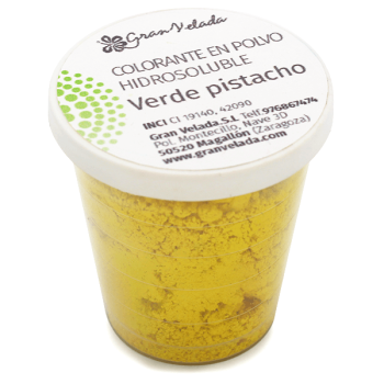 Vo vode rozpustné pistáciovo zelené farbivo v prášku Vo vode rozpustné pistáciovo zelené farbivo v prášku