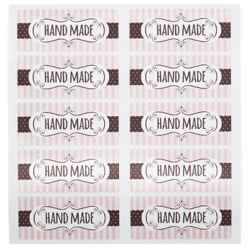 Vintage handgemachte Aufkleber für Verpackungen
