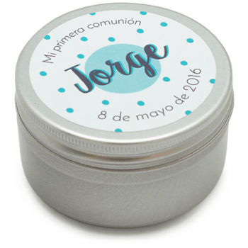 Prispôsobiteľné nálepky s bodkami pre darčeky.