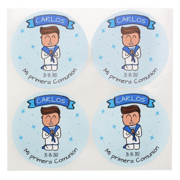 Personalizované nálepky na sväté prijímanie. Online predaj