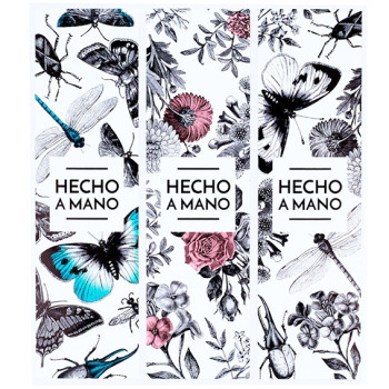 Aufkleber Insekten und Blumen