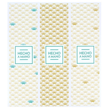 Japanische Wellenaufkleber für Verpackungen