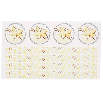 Dekoratívne nálepky s vôňou vanilky