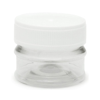 Priehľadné nádoby 30 ml biele viečko