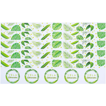 Aufkleber für Citronella-Kerzen