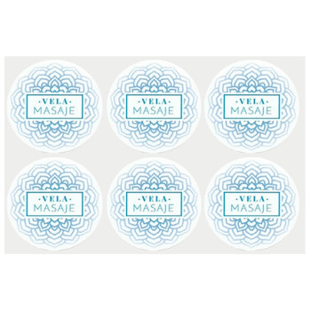 Nálepky na zdobenie masážnych sviečok Online predaj