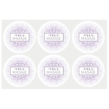 Nálepky na zdobenie masážnych sviečok Online predaj