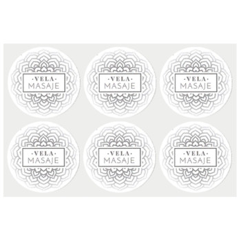 Nálepky na zdobenie masážnych sviečok Online predaj