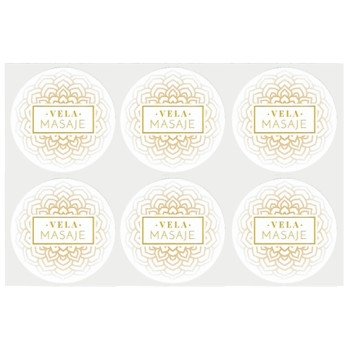 Nálepky na zdobenie masážnych sviečok Online predaj