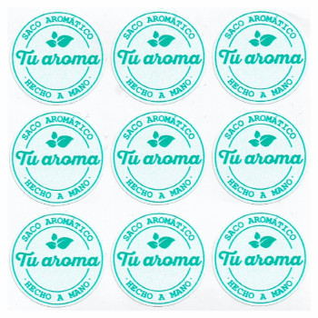 Aufkleber für Duftsäckchen zur persönlichen Gestaltung