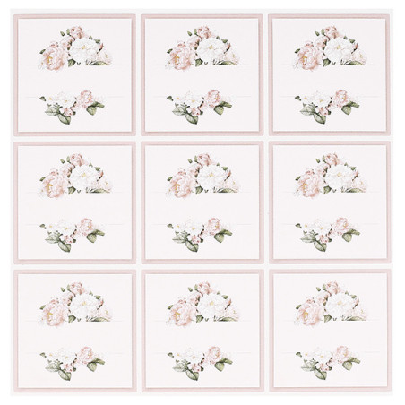 Blumenaufkleber zum Aufschreiben