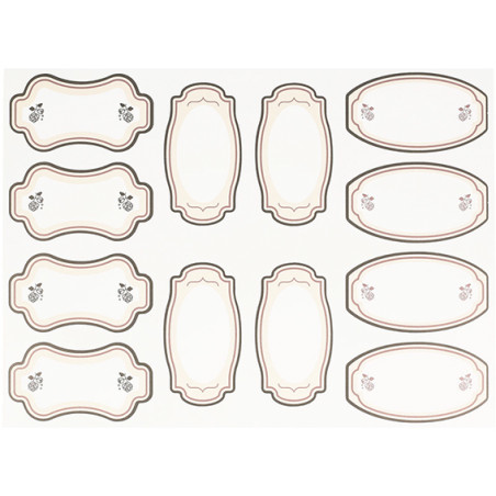 Vintage-Aufkleber zum Schreiben