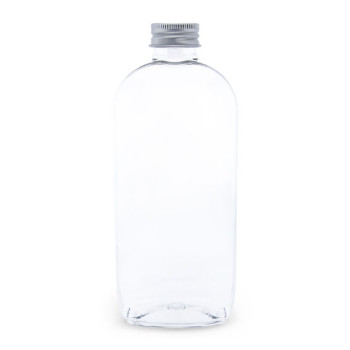 Oválna PET fľaša 250 ml hliníkový skrutkovací uzáver Oválna PET fľaša 250 ml hliníkový skrutkovací uzáver
