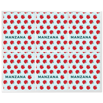 Nálepky  pre rúže na pery jablko