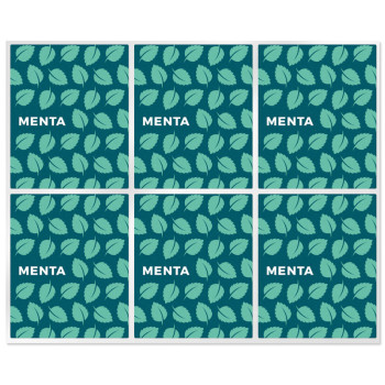 Aufkleber für Minz-Lippenstifte