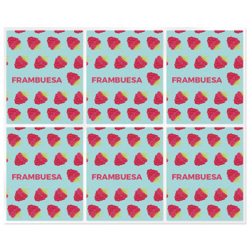 Aufkleber für Himbeer-Lippenstifte