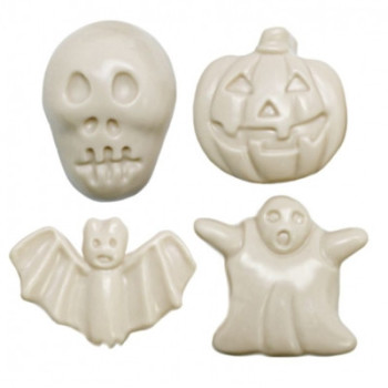 Form Magnete 4 furchterregende Figuren Halloween