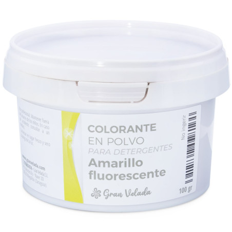Fluorescenčný žltý farbiaci prášok pre detergenty