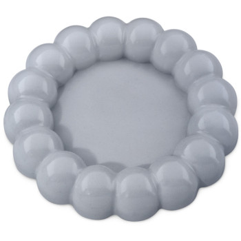 Molde plato con perlas grandes base para velas Molde plato con perlas grandes base para velas
