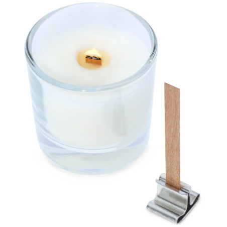 Pavios de madeira para velas 8 x 90 mm