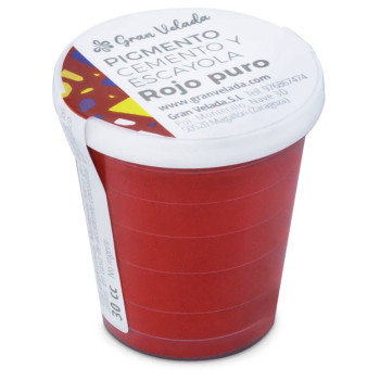 Pigmento rojo puro para cemento y escayola Pigmento rojo puro para cemento y escayola
