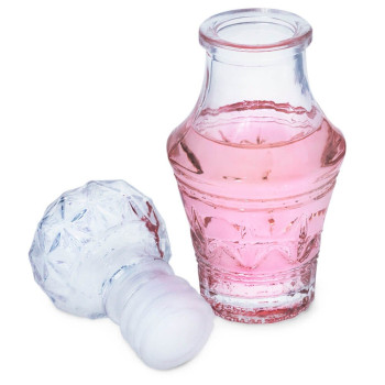 Retro sklenená fľaštička 50 ml – dekoratívna nádoba na parfumy, oleje či darčeky Retro sklenená fľaštička 50 ml – dekoratívna nádoba na parfumy, oleje či darčeky