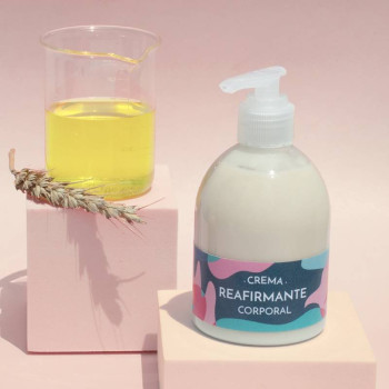 Set zur Herstellung von  körperstraffender Creme. Materialien und Anleitungen
