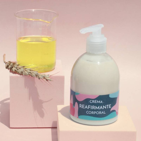 Set zur Herstellung von  körperstraffender Creme. Materialien und Anleitungen