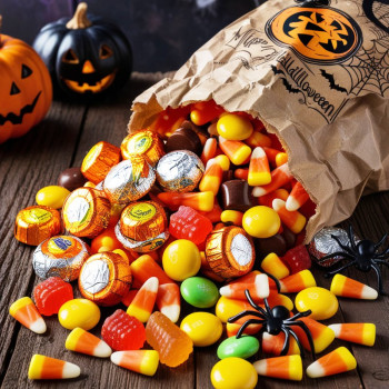 Aromatická esencia Halloween chuche - Sladká a ovocná. Skvelý večer