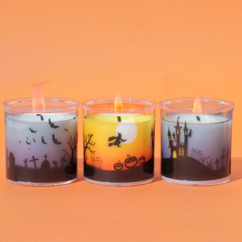 Kit para hacer velas de Halloween - Todo lo que necesitas para 3 velas