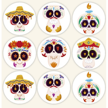 Pegatinas 9 katrinas de muerte