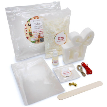 Kit velas navideñas de reno - Tutorial y materiales completos