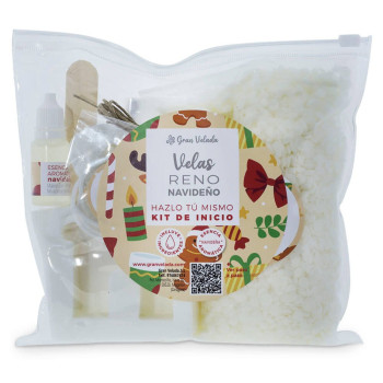 Kit velas navideñas de reno - Tutorial y materiales completos