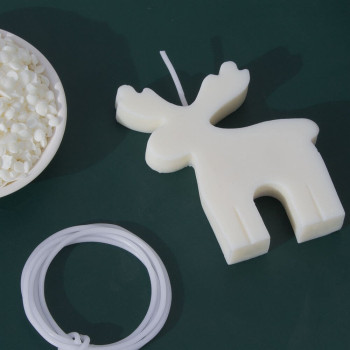 Kit velas navideñas de reno - Tutorial y materiales completos