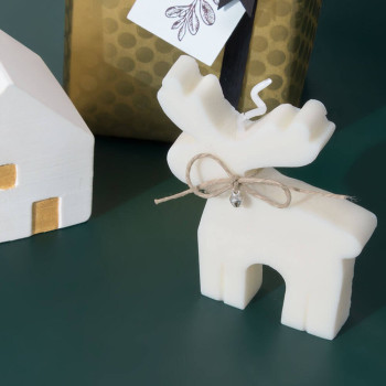 Kit velas navideñas de reno - Tutorial y materiales completos
