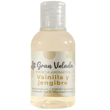 Essência aromática de baunilha e gengibre