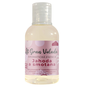 Aromatic essence strawberries with cream Aromatic essence strawberries with cream