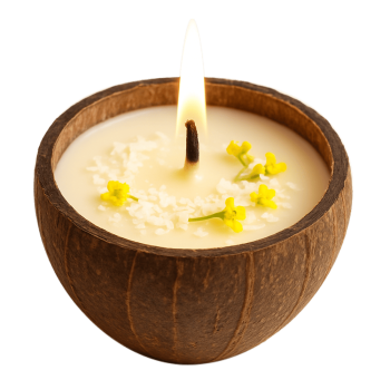 Repkový a kokosový vosk na výrobu sviečok v skle v úspornom balení.