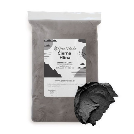 Čierny íl - Čistiaci a absorpčný prostriedok pre kozmetiku. Skvelý večer