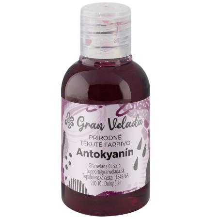 Tekuté prírodné farbivo antokyanín