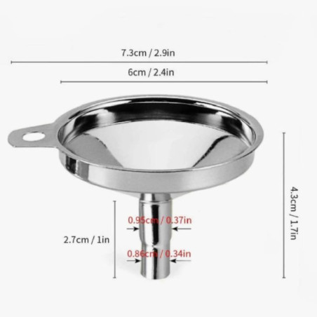 Embudo perfume metal grande