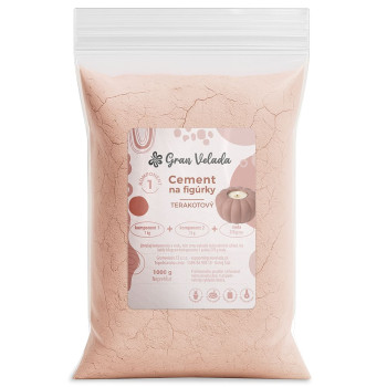 Dekoratívny terakotový cement - tvrdnutie za 24 hodín a bez bublín