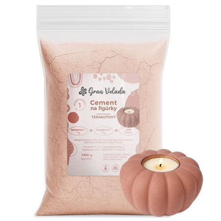 Dekoratívny terakotový cement - tvrdnutie za 24 hodín a bez bublín