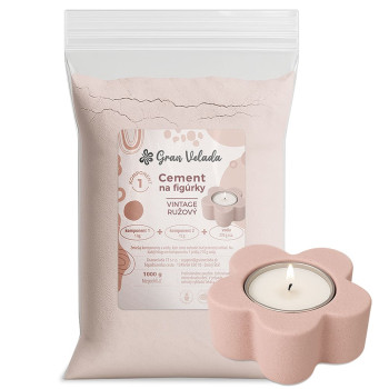 Vintage ružový cement- originálne farby pre tvoje výtvory