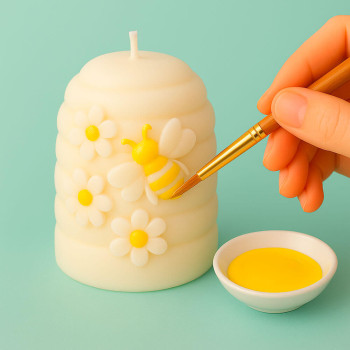 Citrónová žltá farba na sviečky. Online predaj.