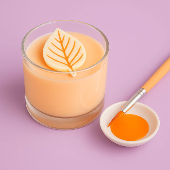 Farba na tekvicové oranžové sviečky. Online predaj.